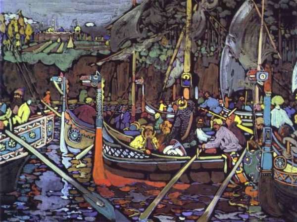 Volga Song by Abstract expressionism