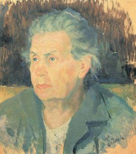 Portrait Of The Artists Daughter  Una Kazimirovna Uriman