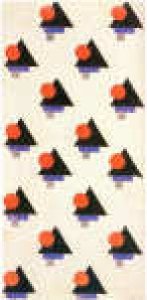 The First Textile Design With Suprematist Ornament